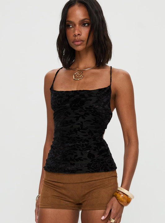 Celena Halter Top Black