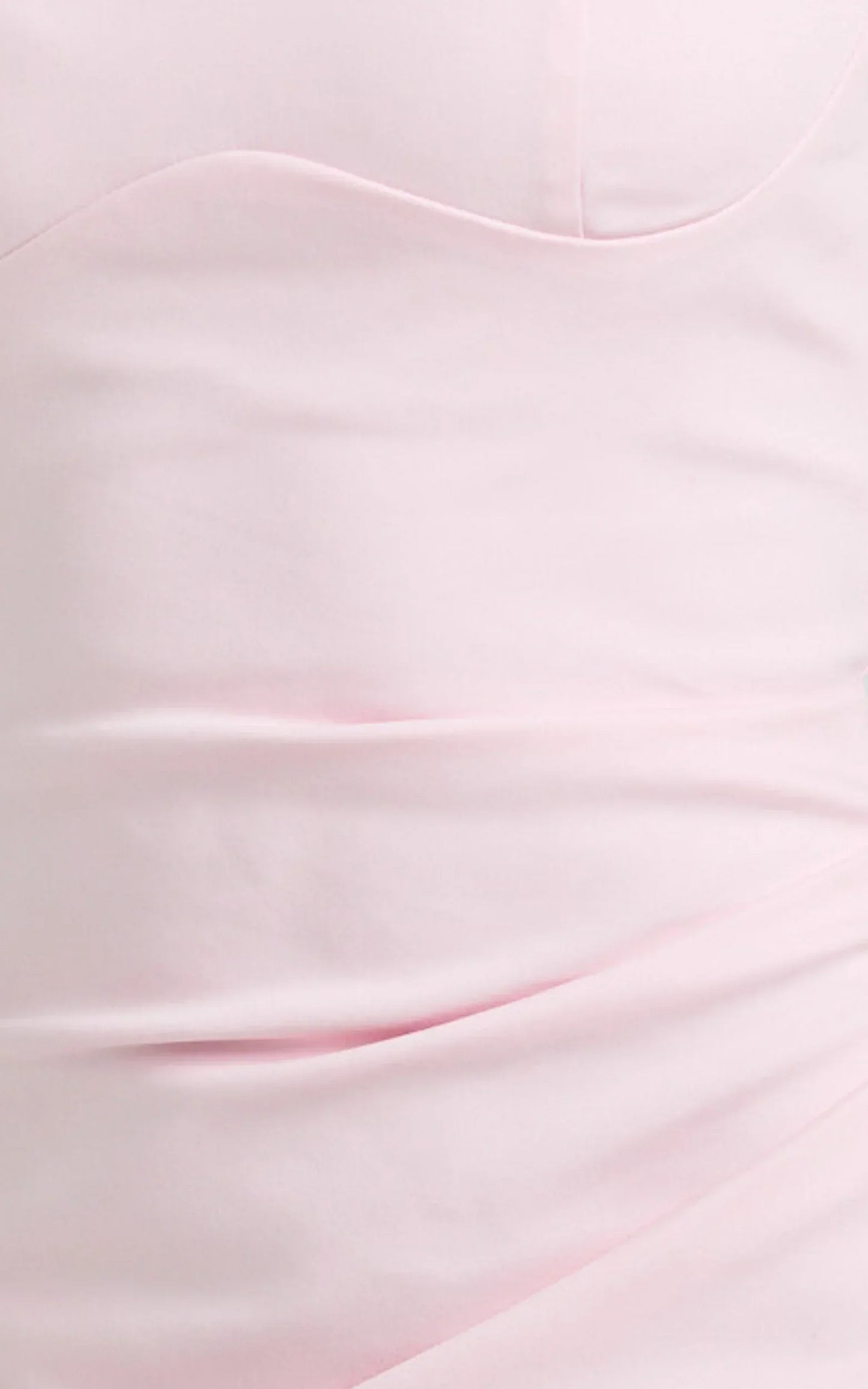 Benita Midi Dress - Scoop Neck Ruched Fitted Dress in Pink