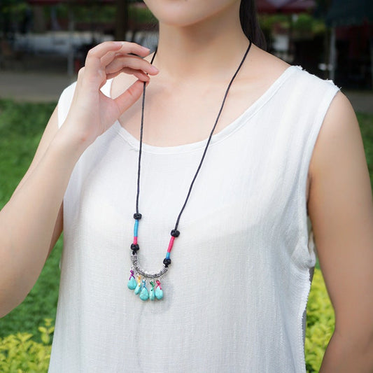 Vintage Adjustable Turquoise Necklace
