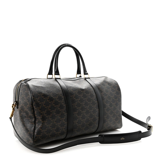 Triomphe Canvas Medium Voyage Duffle Black
