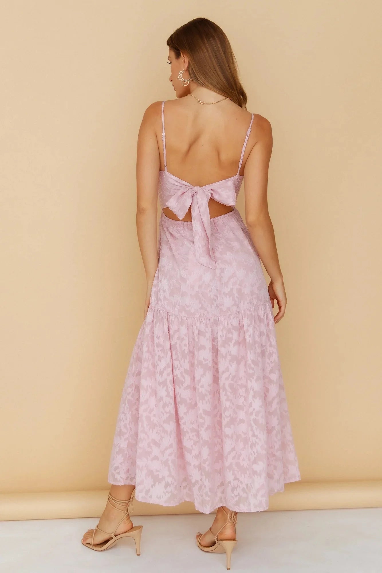 Fairy Queen Midi Dress Blush
