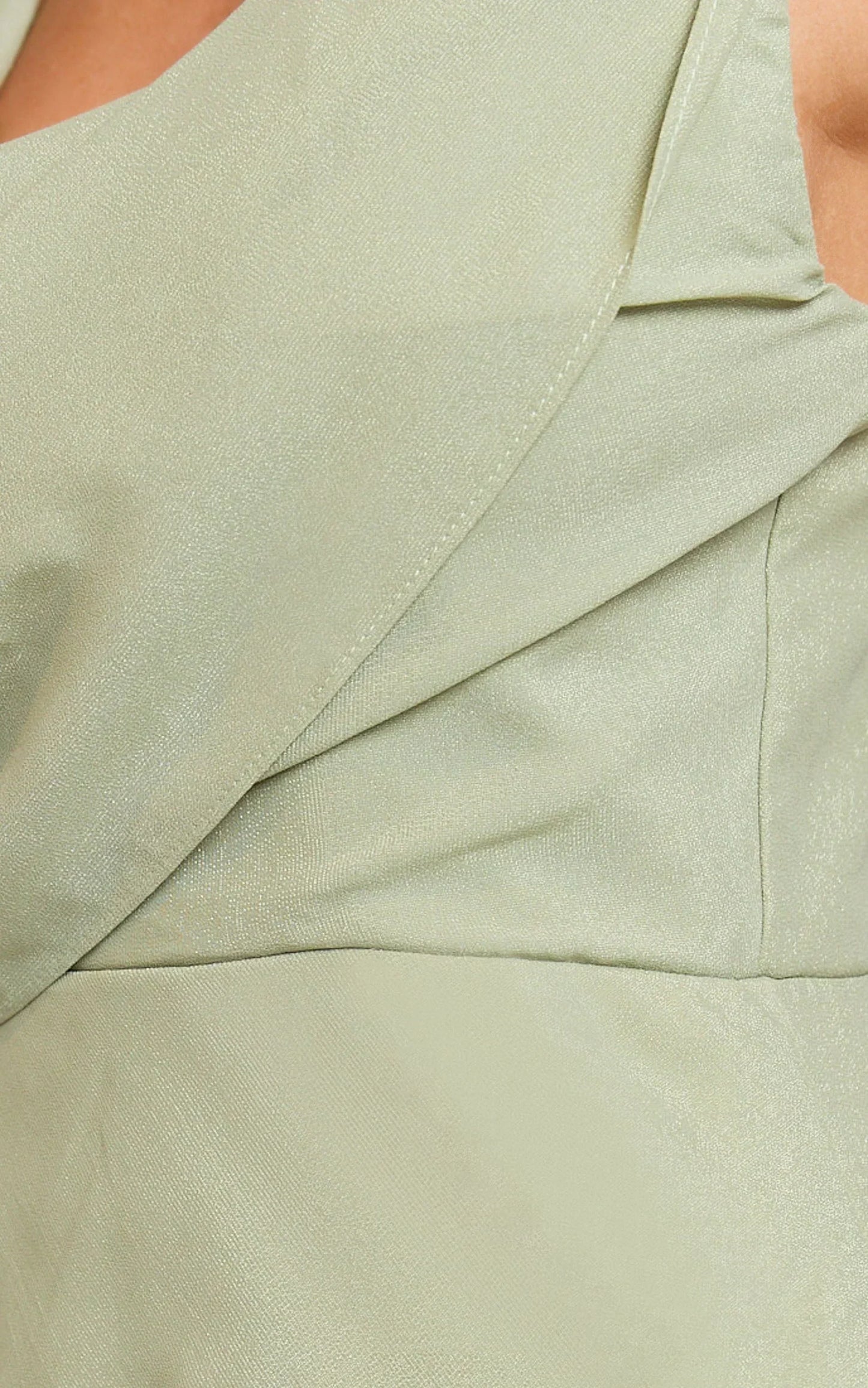 Klarissa Maxi Dress - Cowl Neck Scarf Dress In Sage