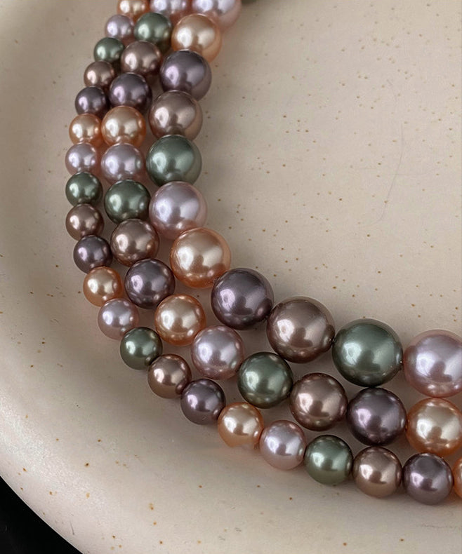 Classy Multicolour Pearl High Quality Collar Necklace