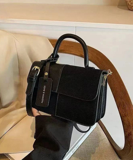 Fashion Brown Solid Durable Patchwork Faux Leather Micro Bag