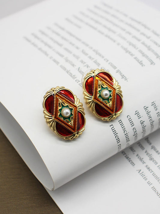 Vintage Women Retro Alloy Earrings