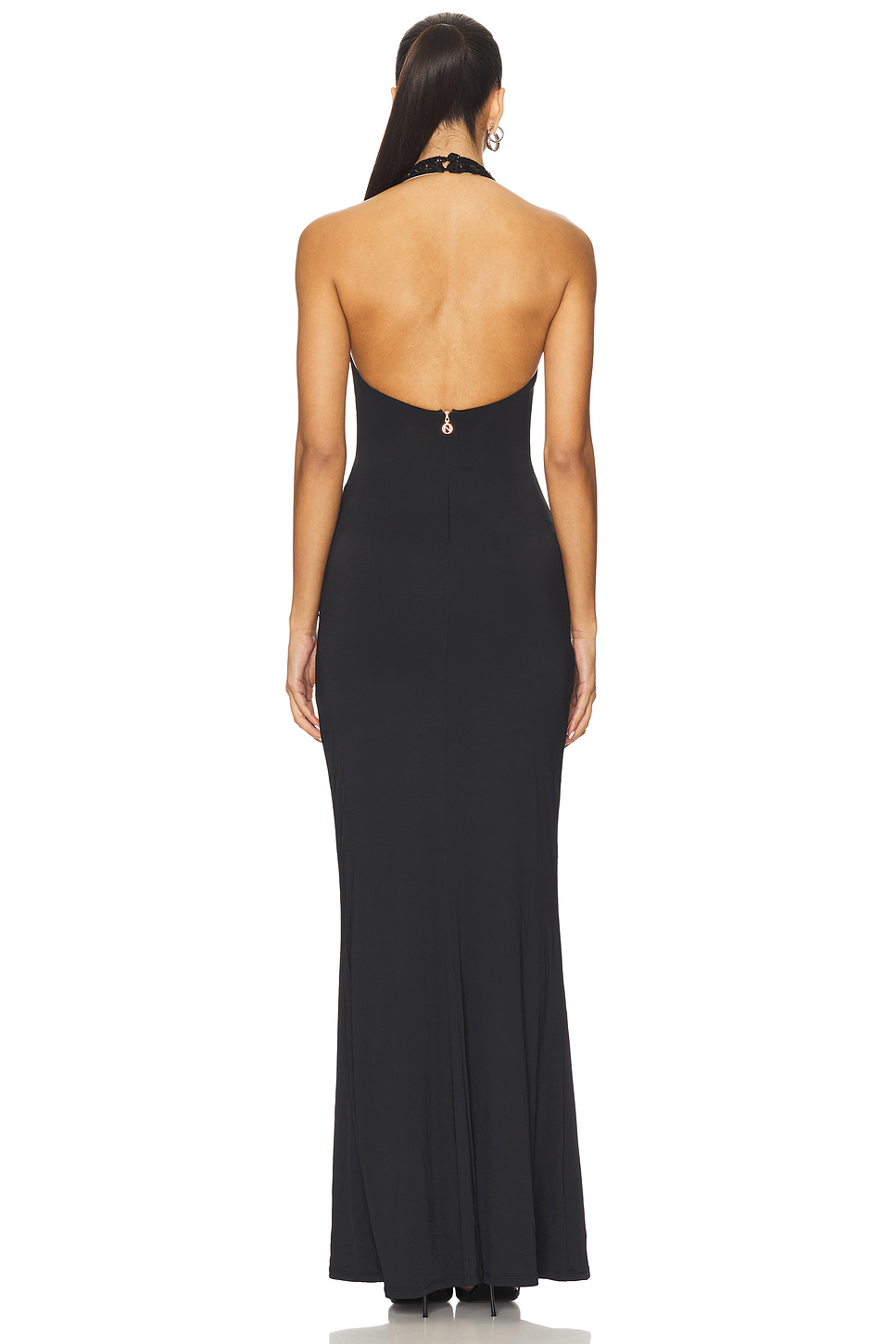 Sexy Lace Halter Slim Fit Stitching Dress