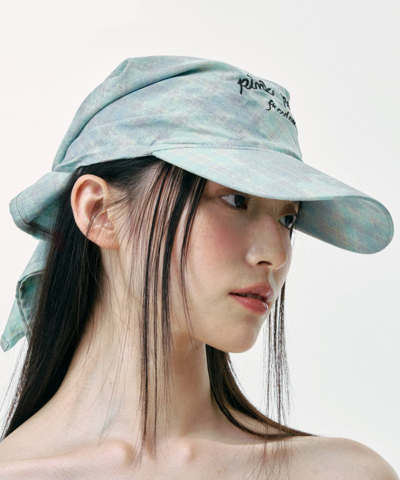 Summer Mint Green Headscarf Baseball Cap Hat