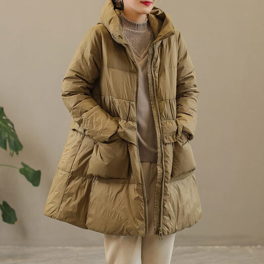 Winter Casual Extra Thick Hoodie Warm Down Coat