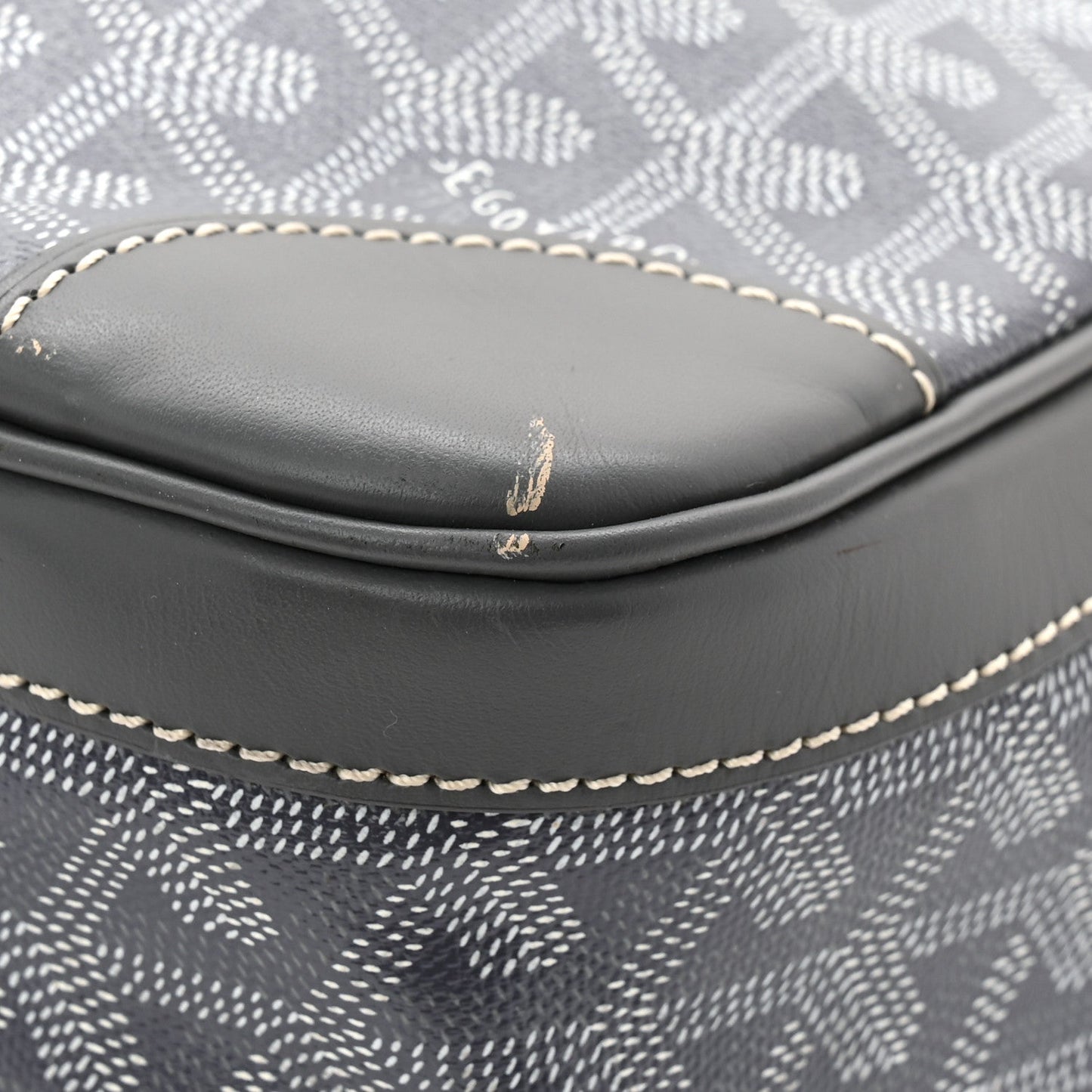 Goyardine Ambassade MM Briefcase Grey