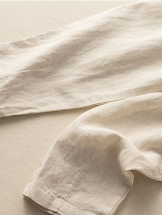 Pure Color Casual Linen Harem Pants