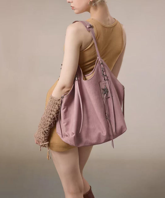 New Casual Brown Large Capacity Faux Leather Satchel Handbag