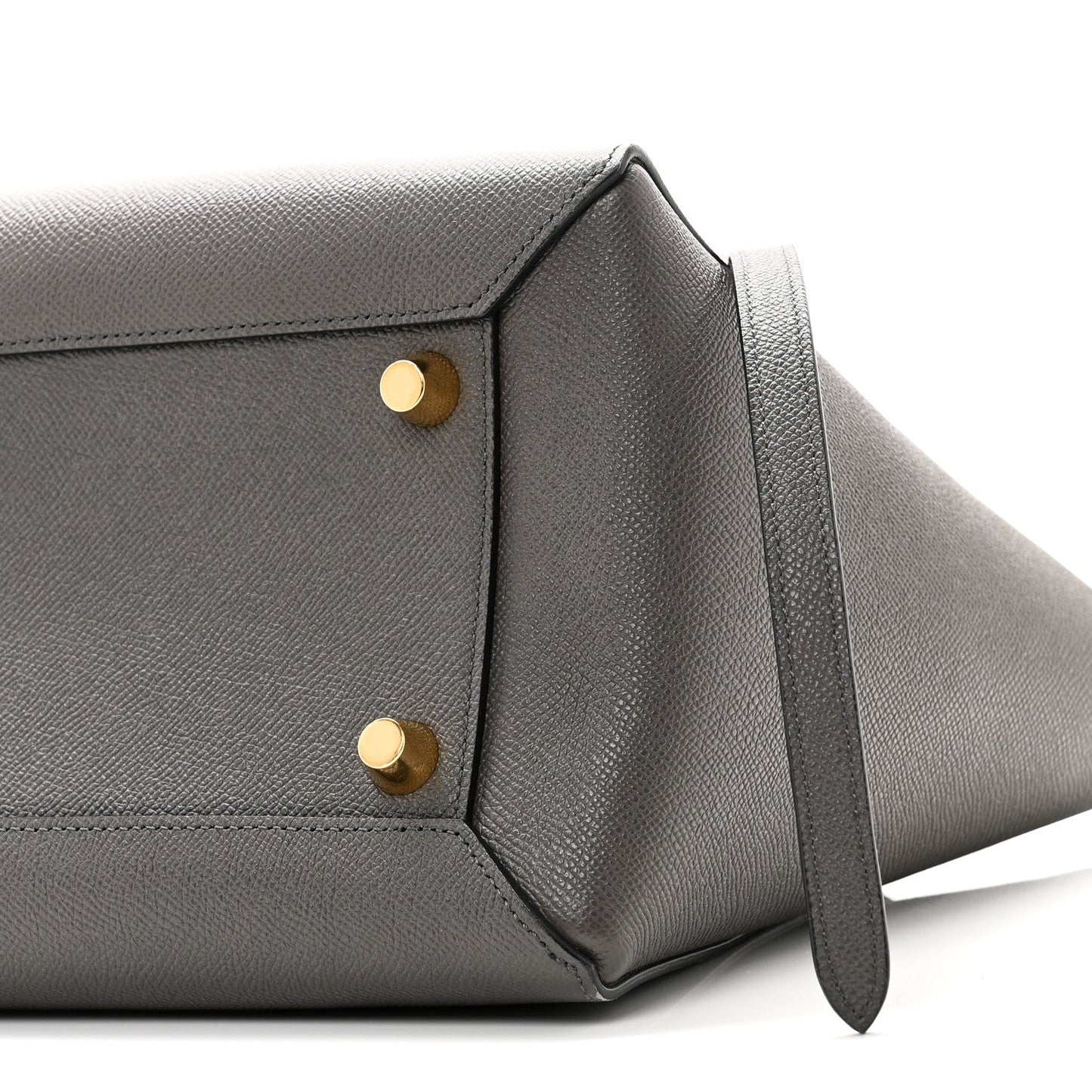 Grained Calfskin Mini Belt Bag Grey