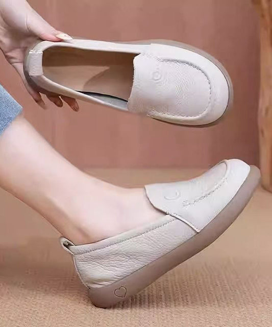 Comfy Loafers For Women Black Cowhide Leather