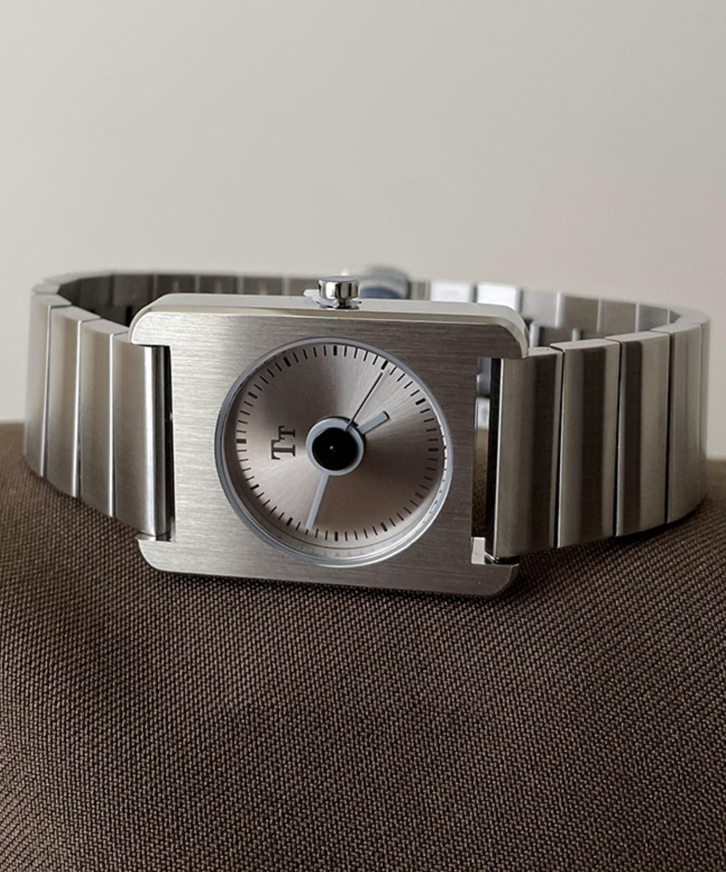 Casual Silk Stainless Steel Square Waterproof Watches