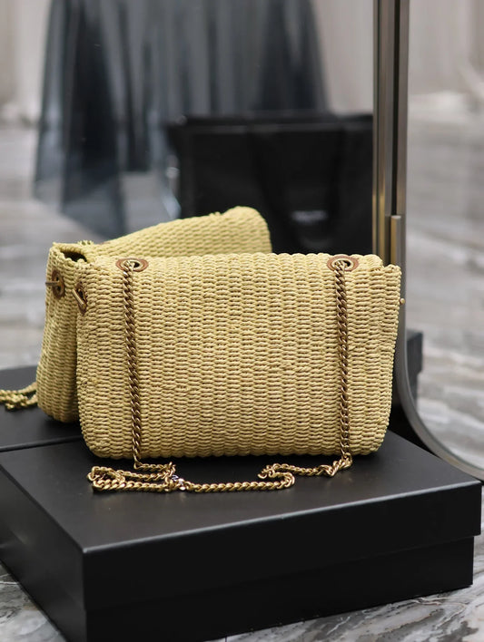 YSL Kate In Raffia - 28.5Γ20Γ6cm