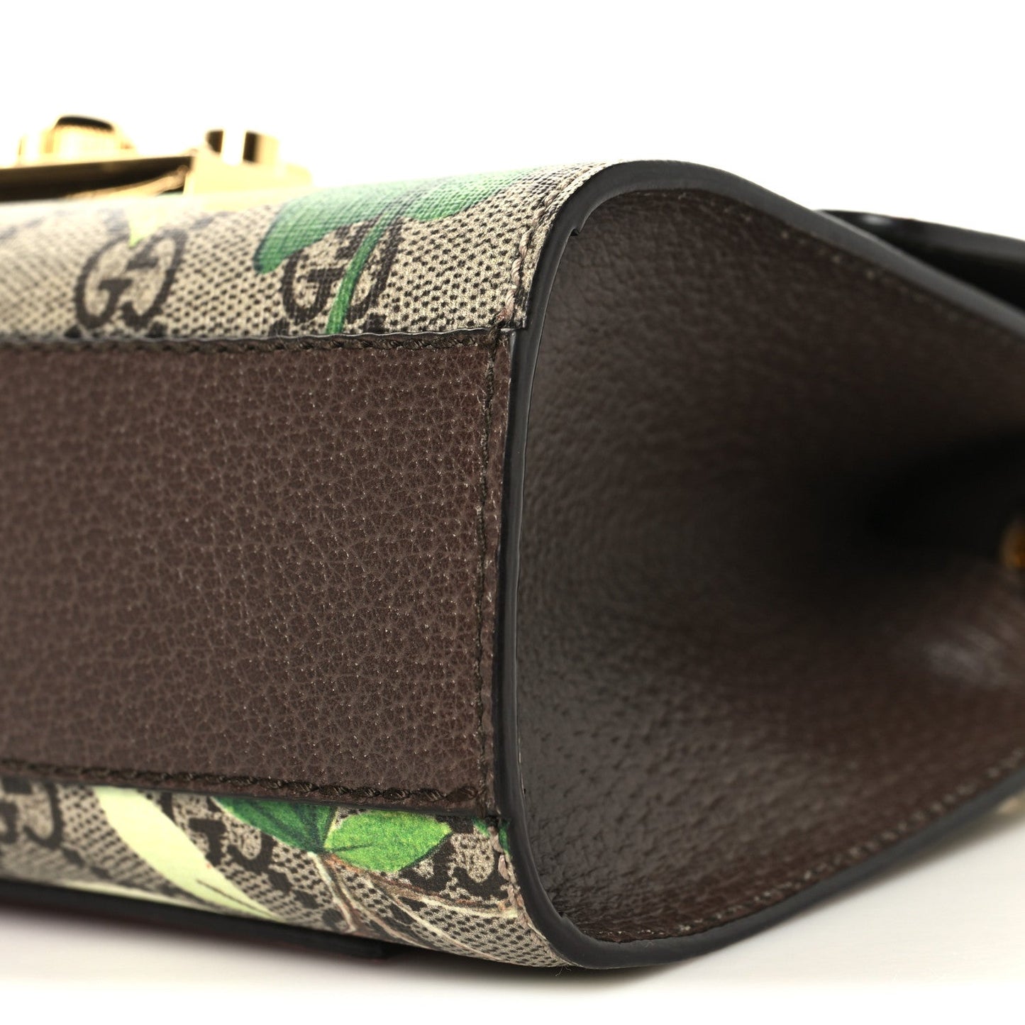 GG Supreme Monogram Tian Small Padlock Shoulder Bag Beige Multicolor New Acero