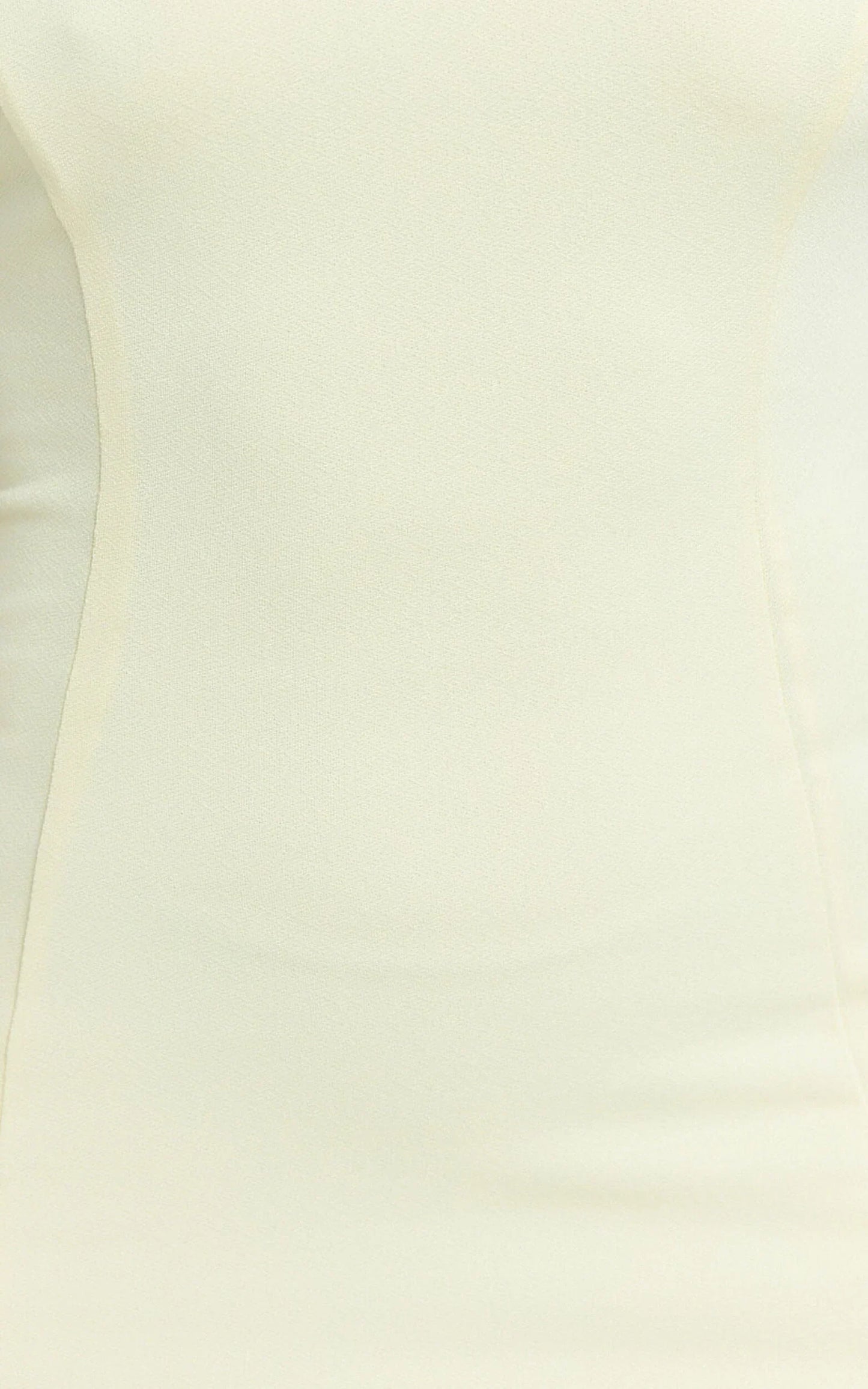 Sophie Mini Dress - Tie Neck Strapless Bodycon Dress In Lemon