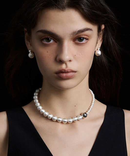 Original Design Luxury Alloy Necklace And Stud Earrings Set