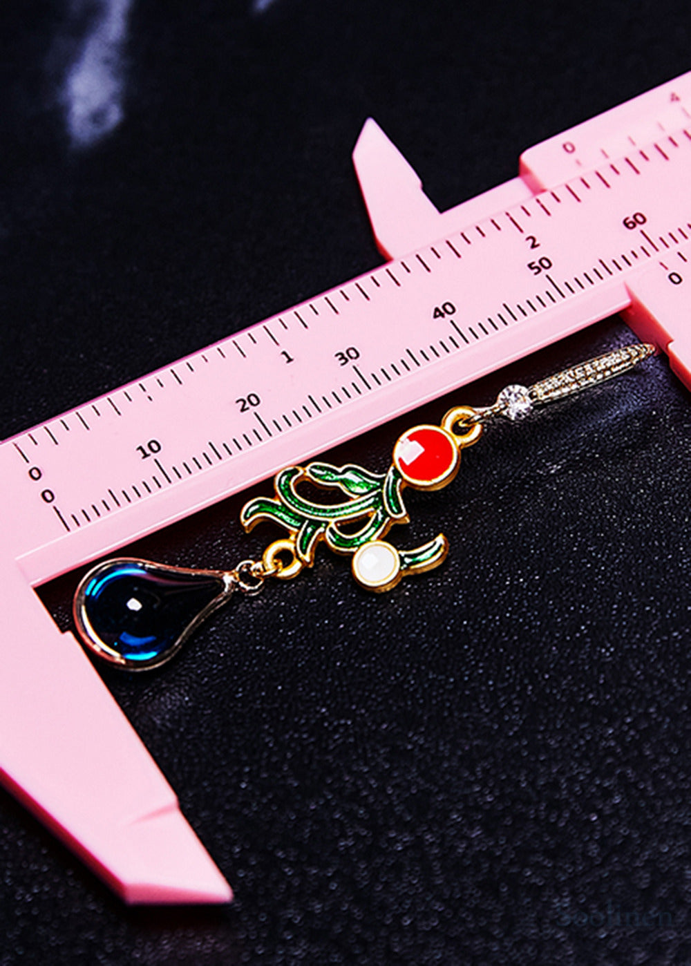 Bohemian Peacock Blue Gem Stone Droplet Shape Drop Earrings