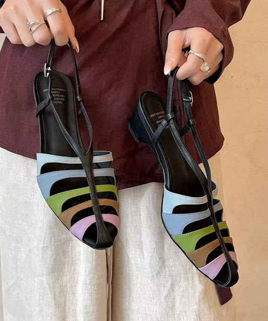 Colorblock Best Sandals for walking Hollow Out Walking Sandals