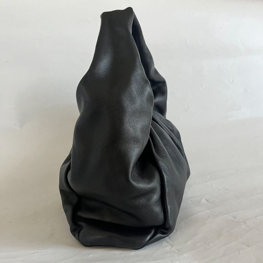 Bottega Veneta black leather The Shoulder Pouch bag