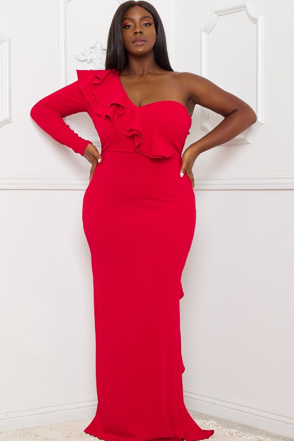 Symphony Dress - Double Ruffle Detail Maxi Dress