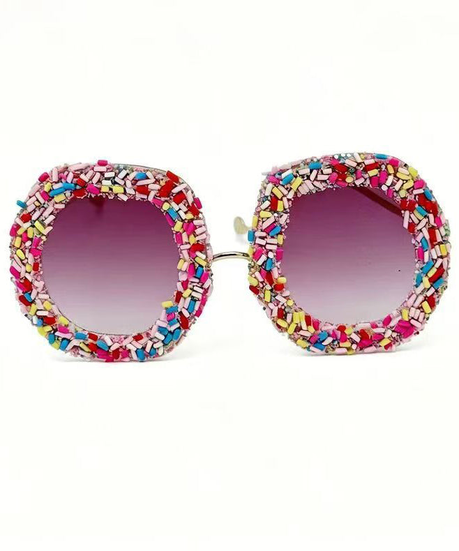 New Candy Colored Large Frame Street Photography Sunglasses