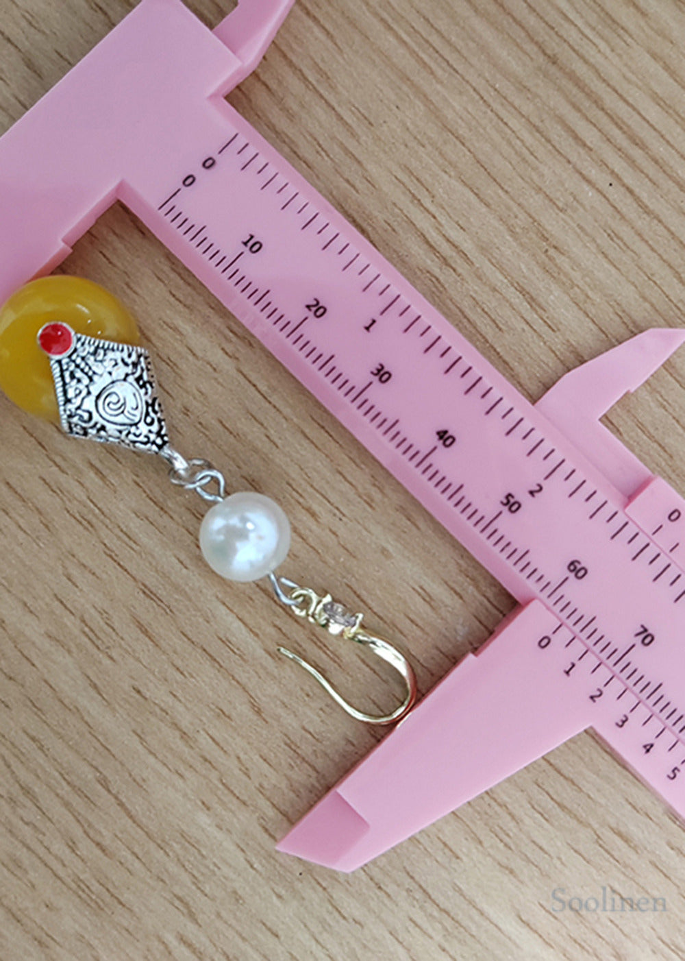 Retro Beeswax Fine Pearl Long Drop Earrings