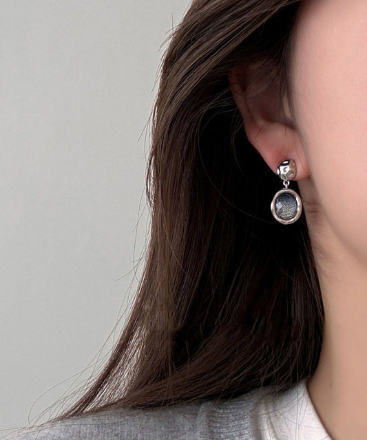 Stylish Blue Sterling Silver Alloy Starry Sky Stud Earrings