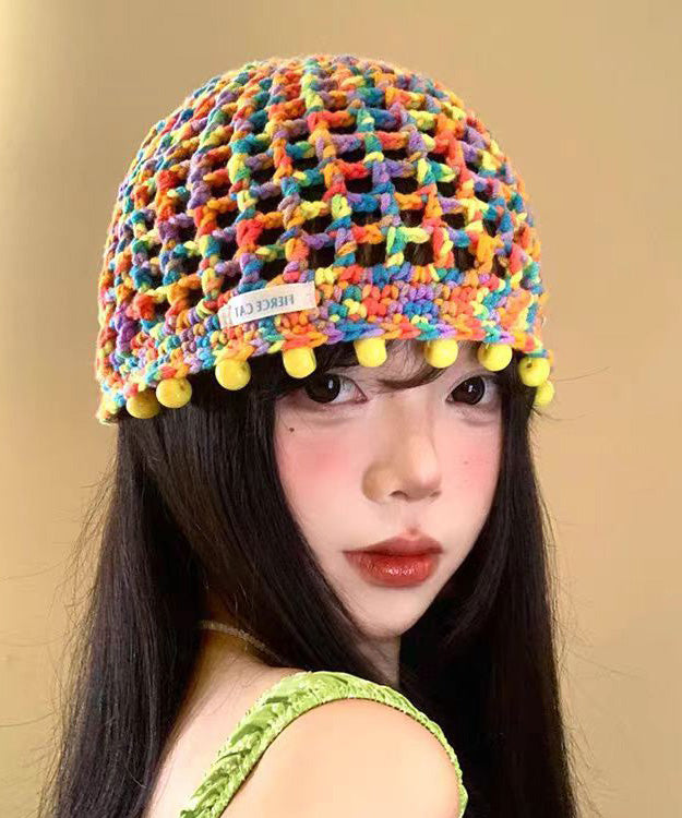 2026 New Thin Breathable Hollow Out Knitted Boonie Hat