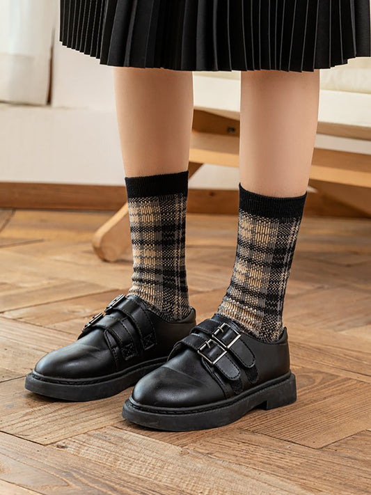 5 Pairs Cotton Women Korean Crew Socks Multipack