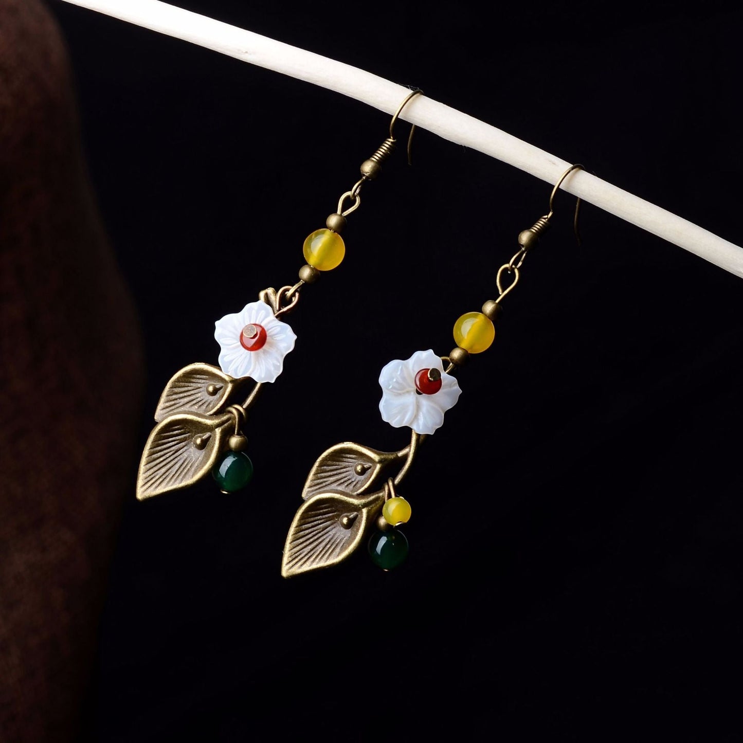 Small Fresh Shell Flower Temperament Earrings
