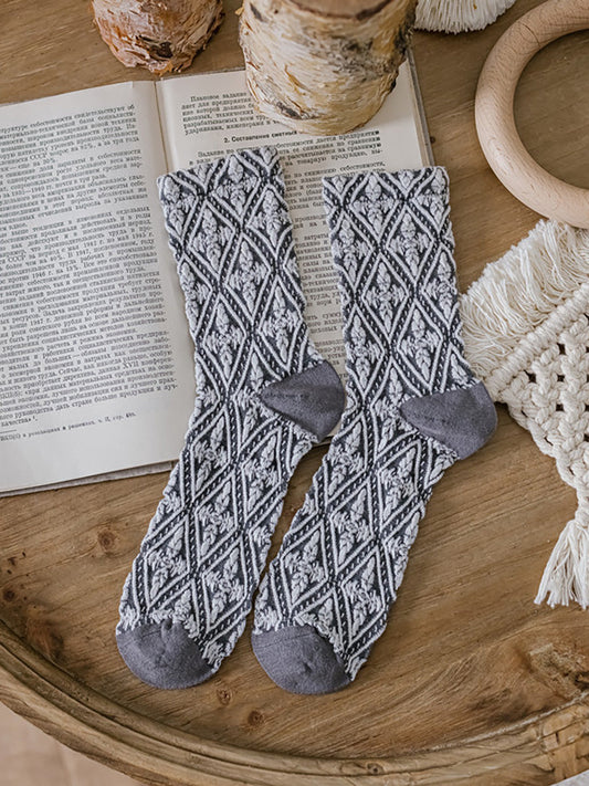 3 Pairs Winter Court Style Lolita Women Socks