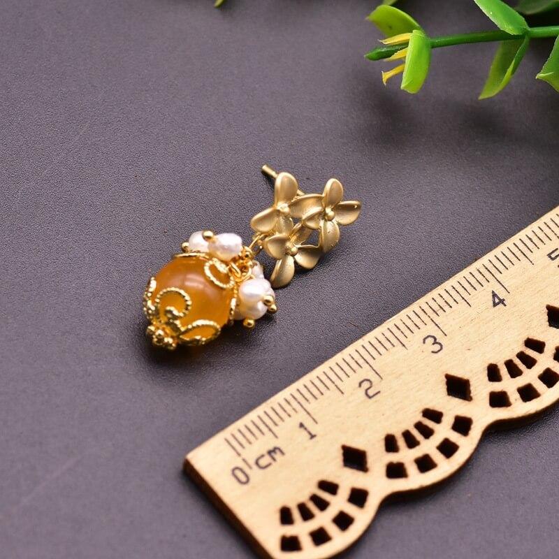 Women Retro Fashion Simple Floral Earrings(2 Pieces)