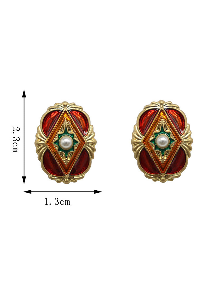 Vintage Women Retro Alloy Earrings