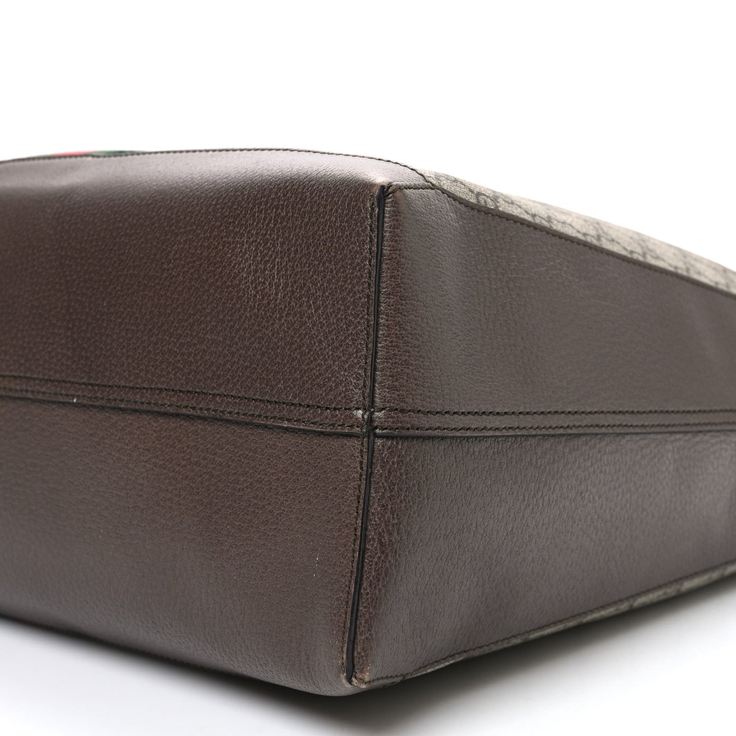 GG Supreme Monogram Web Ophidia Tote Brown
