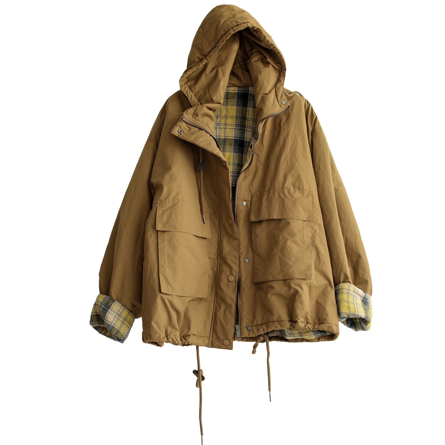 Women Loose Winter Thick Cotton Hooded Coat