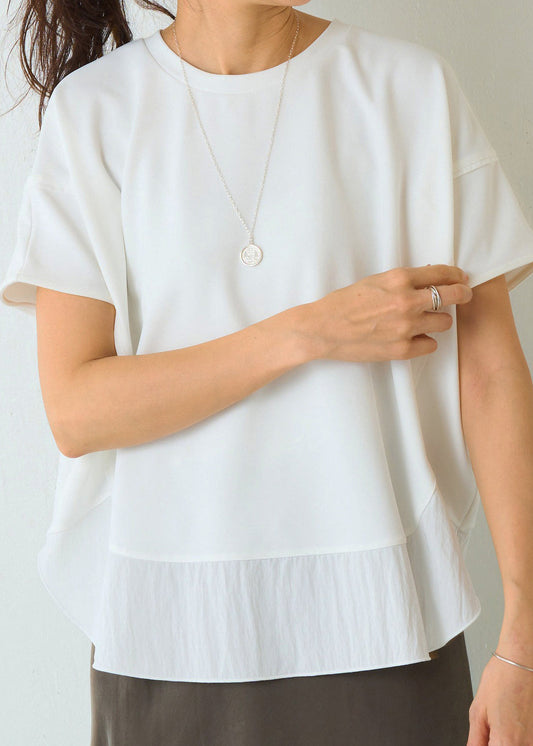 Classy White Oversized Patchwork Cotton Tank Summer