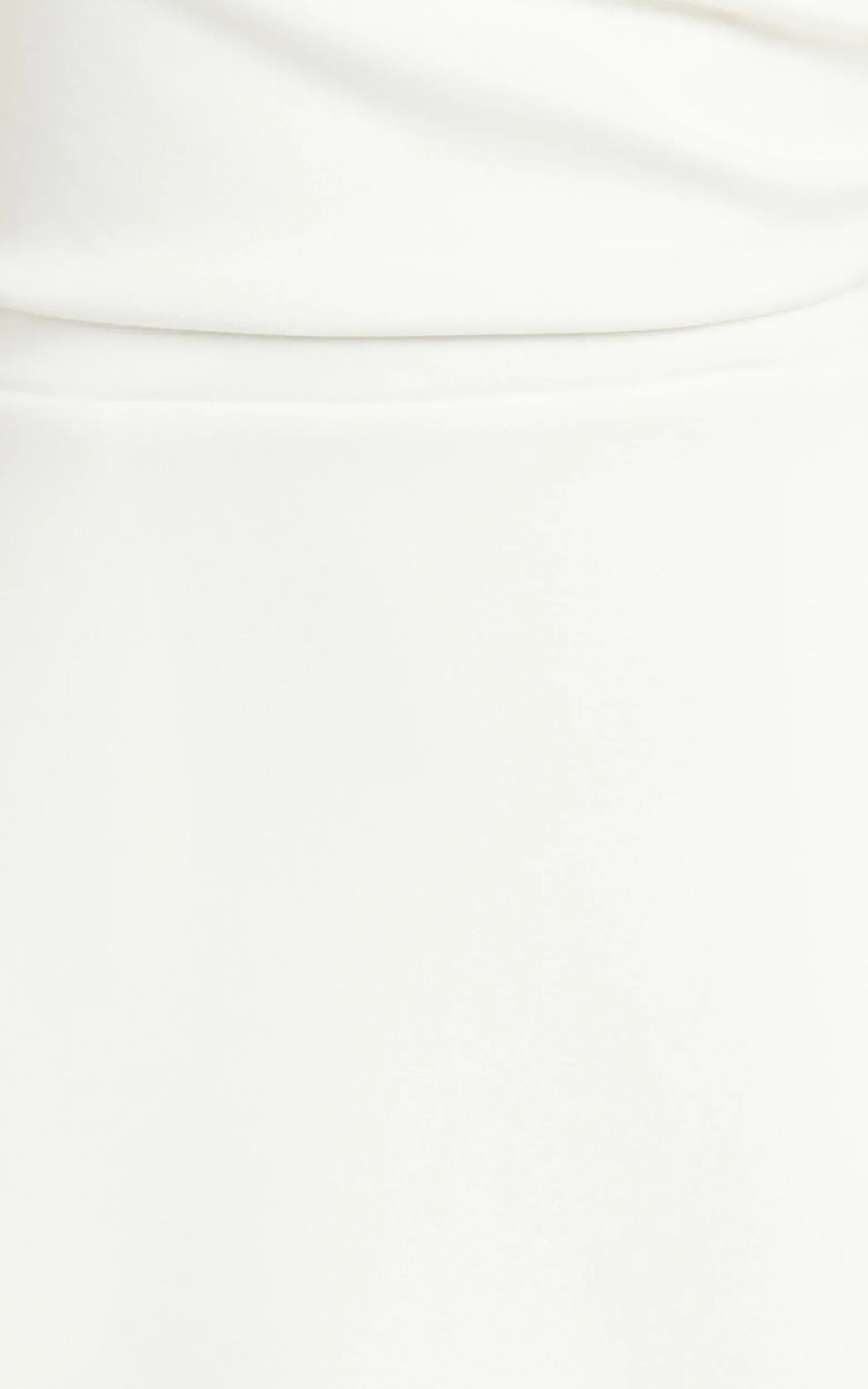 Macy Midi Dress High Neck A Line Dress in Off White