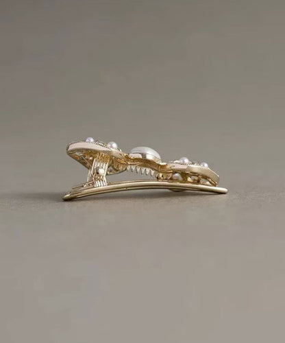 Chinese Style Blue Alloy Pearl Hollow Out Hairpin