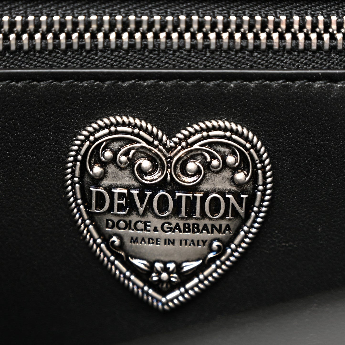 Calfskin Large Devotion Crossbody Bag Black