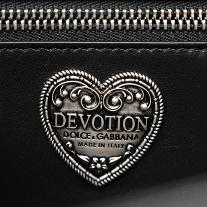 Calfskin Large Devotion Crossbody Bag Black