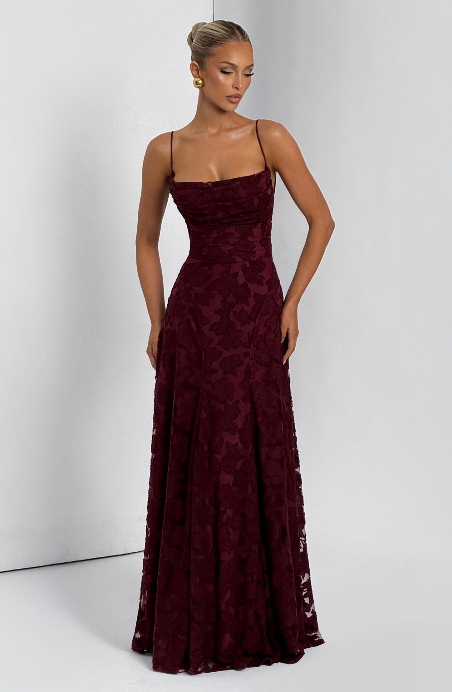 Francis Maxi Dress - Cherry Lacquer(__Limited Stock - Handmade to Order)