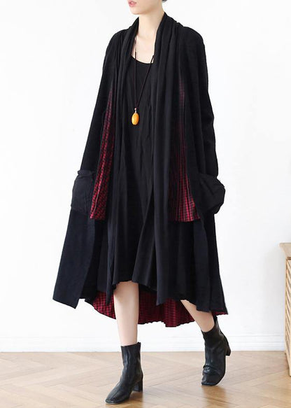 Pullover fall sweaters fashion red patchwork knitted outwear