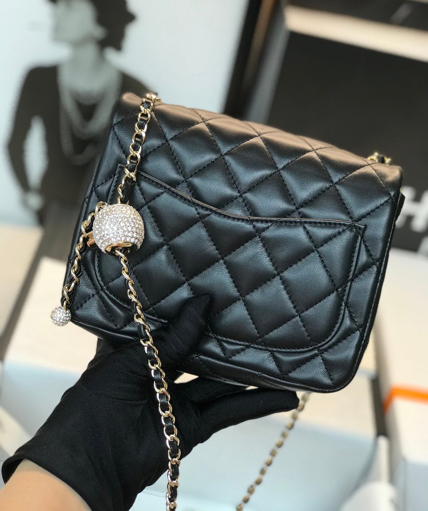Chanel Classic Mini Square Black