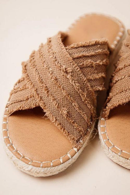 Cleo espadrille slides