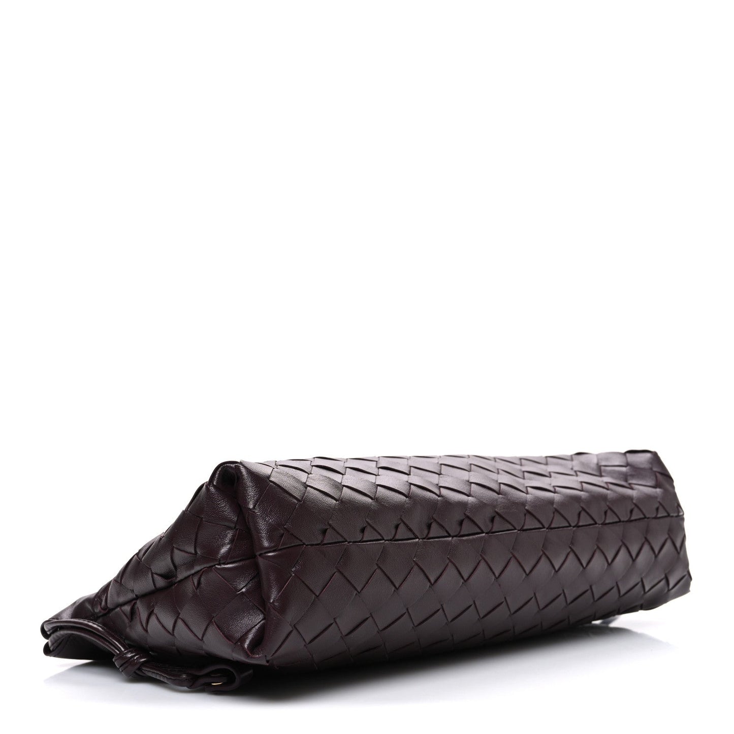 Nappa Intrecciato Dustbag Notte Shoulder Bag Dark Barolo Brass