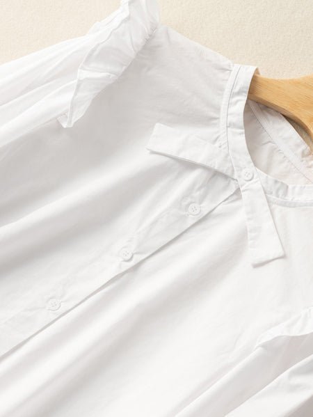 Natural Fabric Loose And Casual Shirt With Vintage Fungus Design