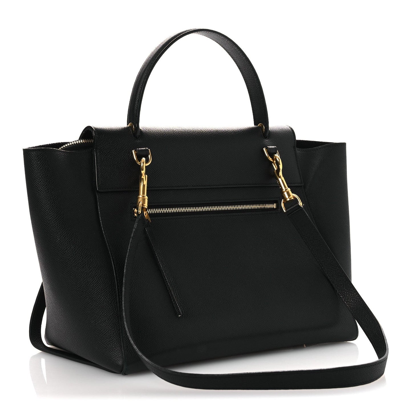 Grained Calfskin Mini Belt Bag Black