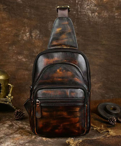 Casual Coffee Calf Leather Versatile Shoulder Bag